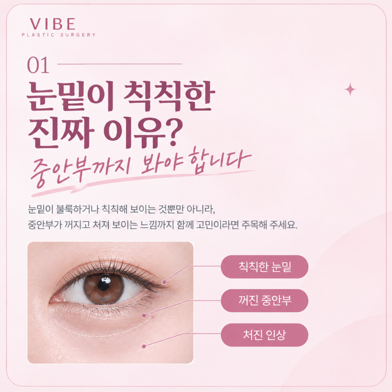 눈 밑만 밝혀도 인상이 달라진다? 강남 성형외과 바이브성형외과 시그니처 눈밑칙프팅