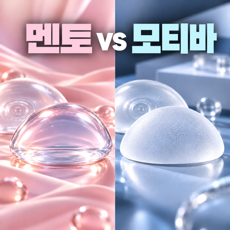 강남 가슴성형 고민 중이라면? 멘토 VS 모티바 보형물 차이 비교 ｜바이브성형외과